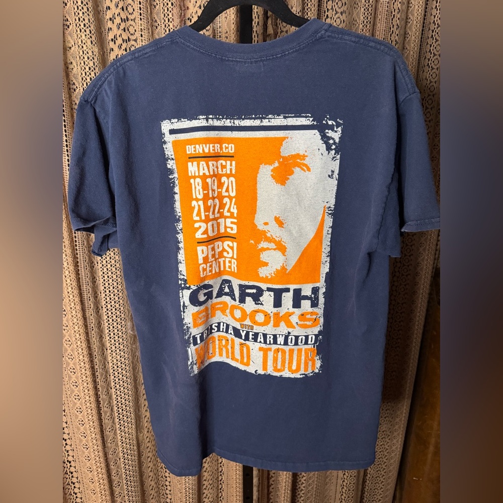 2015 Garth Brooks World Tour Navy T-Shirt